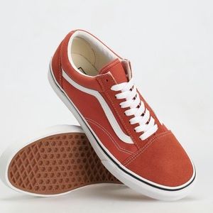 Vans Old Skool Shoes Burnt Orange lightly worn 8/10